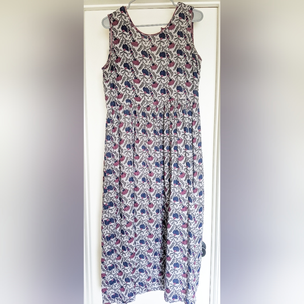 NATURAL LIFE Floral Maxi Dress - Blue and Pink